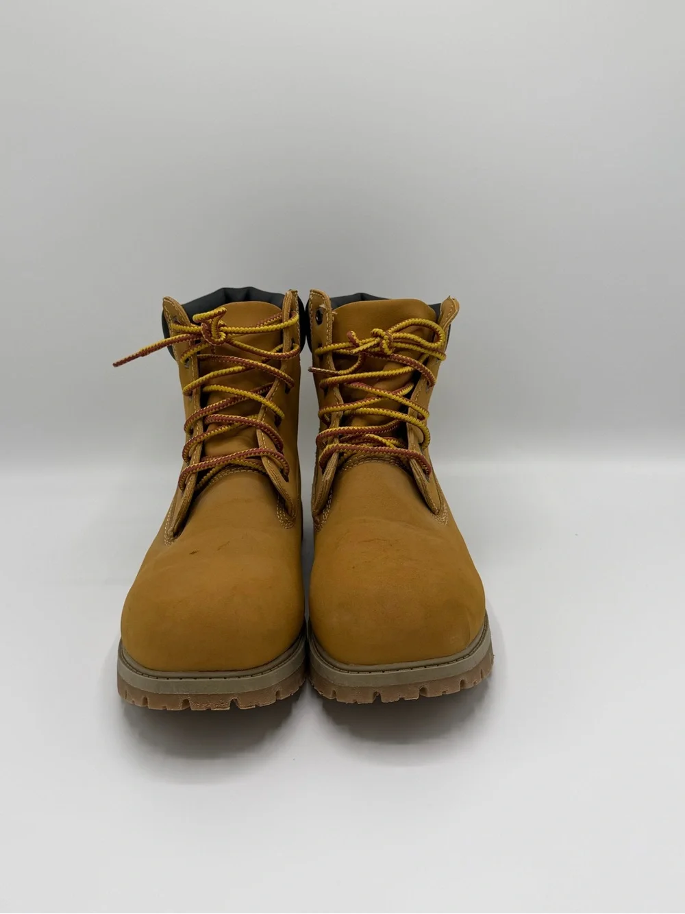 Ozark Trail Men’s Tan/Black Lace-Up Ankle Work Boots Round Toe US 9.5 EU 42.5